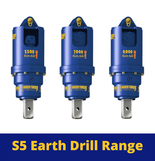 Auger Torque Earth Drill S5 Range Digger Auger Drive Unit