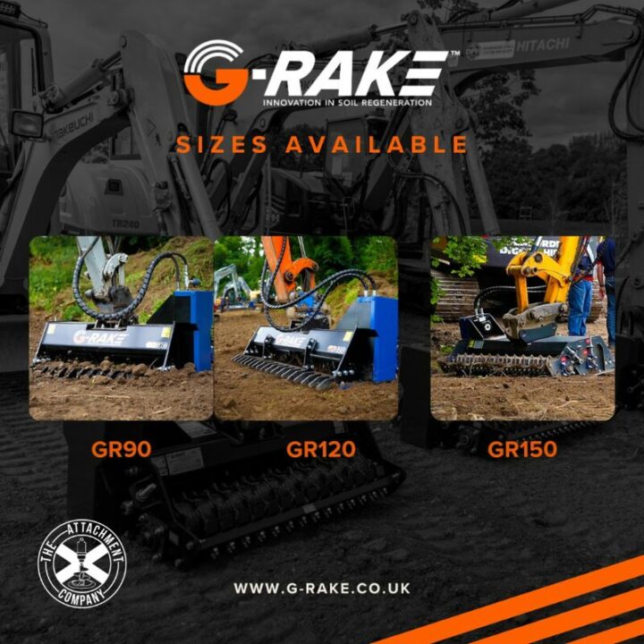 G Rake Attachments Models Available GR90 GR120 GR150 The Attachment Company