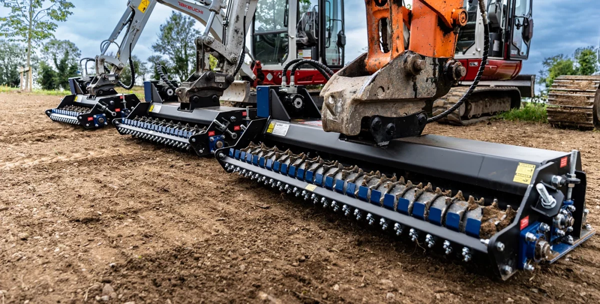 g rake attachment for excavators